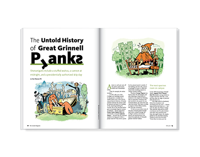 Pranks – magazine feature design