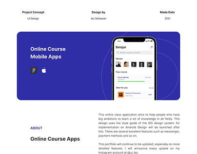Online Course App - IOS