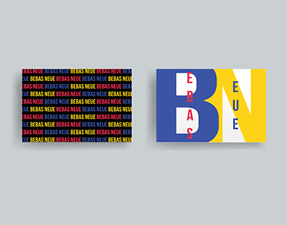 Typographic postcards | Bebas Neue