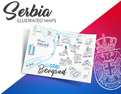 Illustrated cities of Serbia