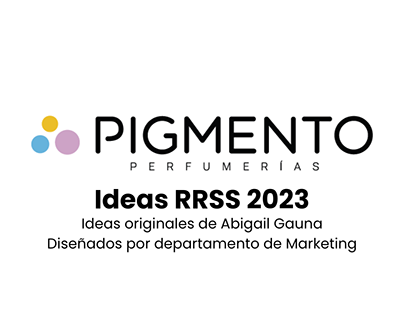 Ideas contenido RRSS PPigmento 2023