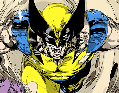 Wolverine Vs Sentinel - Digital Inks/Color
