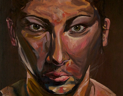Self Portrait. Acrylic on Canvas. 30inx40in.