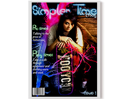 Magazine Design & Photoshoot direction - Simpler time