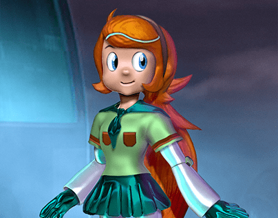 Astrogirl in 2D and 3D