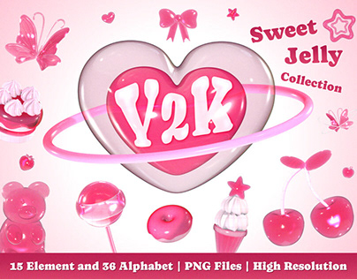 Y2K 3D Sweet Jelly Collection