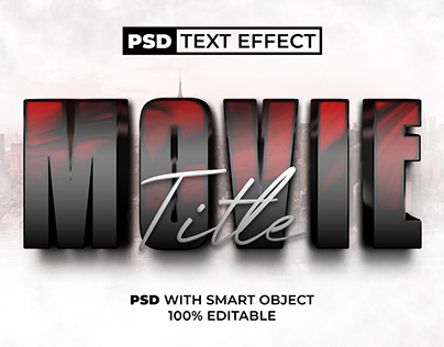 3D Text Effect Modern Style For Photoshop