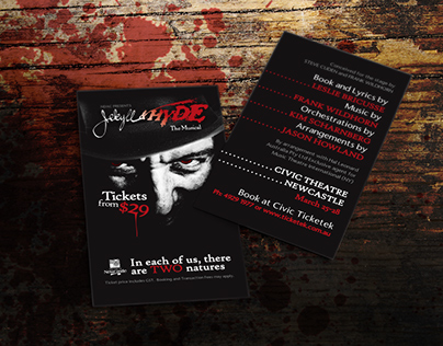 Jekyll & Hyde The Musical Business Cards for NDAC