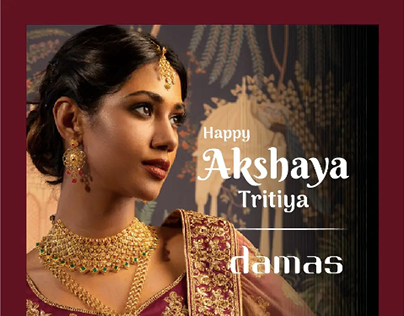 Photoshoot for DAMAS for "Akshaya Tritiya" collection