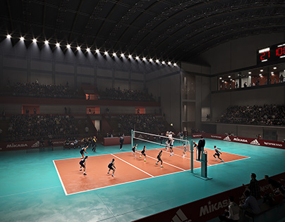 CGI - Volleyball Court Pavilion