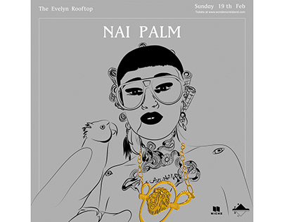 Nai Palm (Hiatus Kaiyote) Poster and t-shirt art