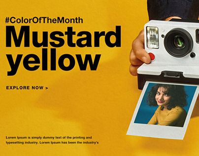 Color Of The Month (Mustard Yellow) Campaign Design