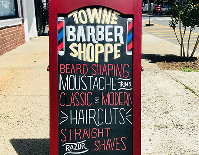 Chalkboard Signs - Towne Barber Shoppe