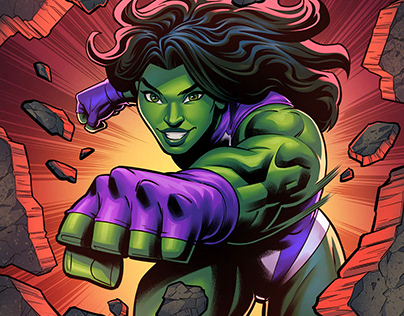 She-Hulk Punch! on Behance
