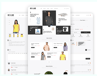 Ecoline Clothing Website - Redesign