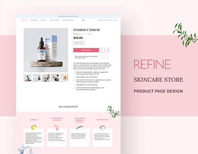 Product page design - UI/Visual