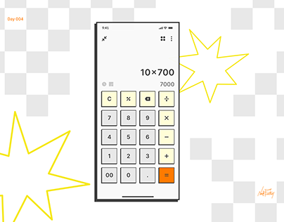 Daily UI Challenge - Day 004 - Calculator UI