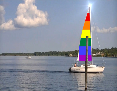 Pride flag animation