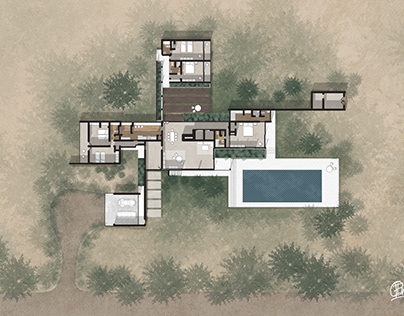 Kaufmann House | Richard Neutra | Site Plan