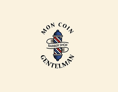 Mon Coin Gentelman - Barber shop logo