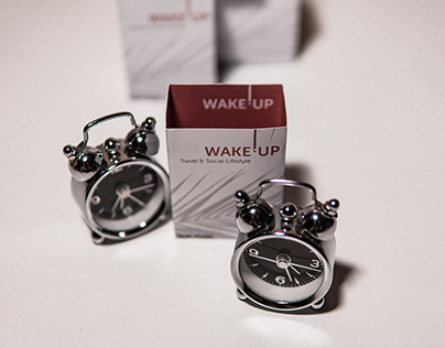 packaging design - wake up alarm clock to travel