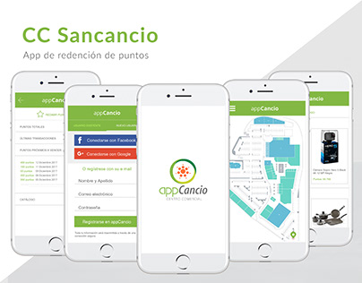App Centro Comercial San Cancio UI/UX