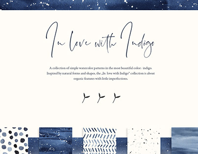 In love with Indigo // Pattern Collection