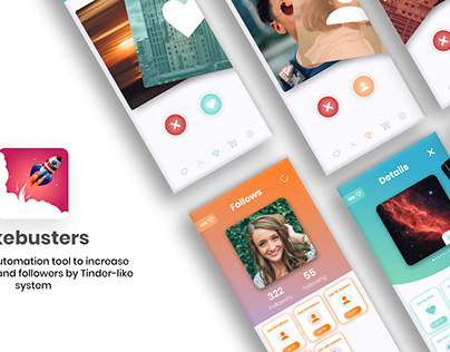 Likebusters - Mobile UI/UX Design