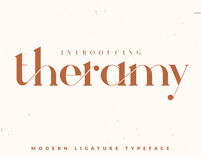Theramy - Modern Ligature Font