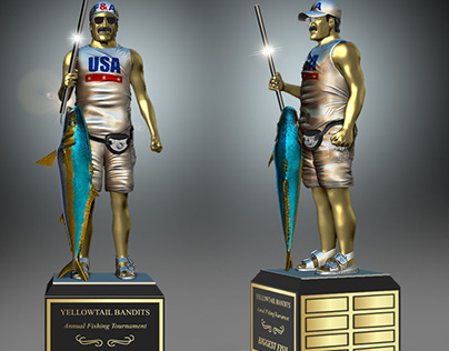 yellowtail bandits fishing tournament trophy