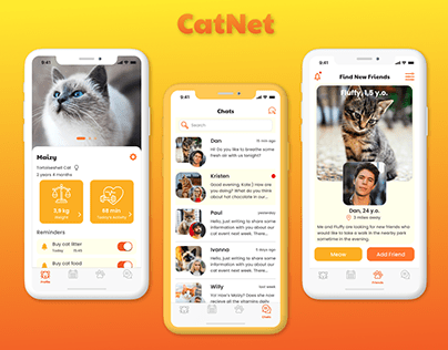 CatNet | Mobile app for cat owners and their kitties