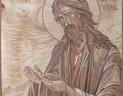 St. John the Baptist - marquetry interpretation
