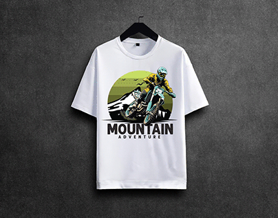 Mountain adventure t-shirt design
