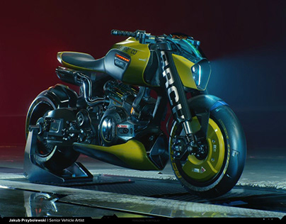 Bike 3D Model Cyberpunk Arch Nazare