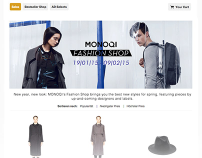 Cover Images - Fashion Shop for MONOQI