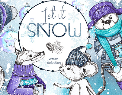 Let it snow . Winter collection
