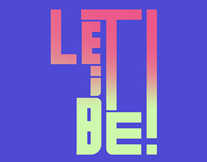 Let it be, lettering