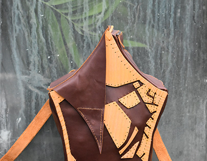 Leather&Wood Backpack