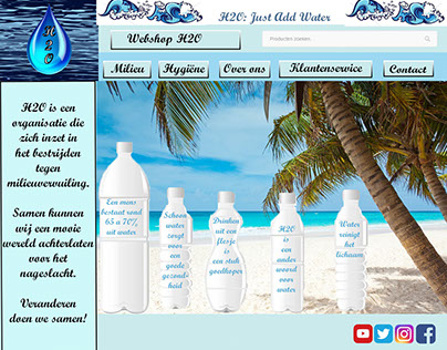 Een eigen website maken voor waterflesjes!