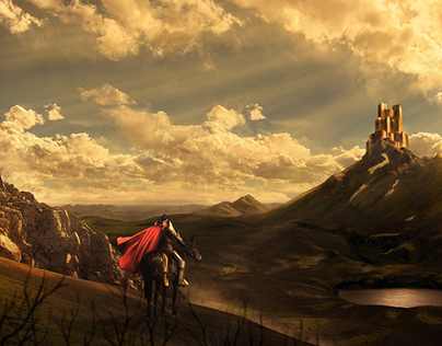 Matte painting. Fantasy scene project