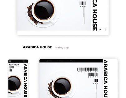Arabica House - Landing page