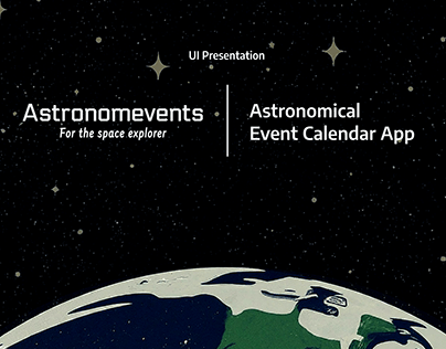 Astronomical Event Calendar - UI Presentation