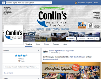 Conlin's Digital and Copy Center Facebook Graphics