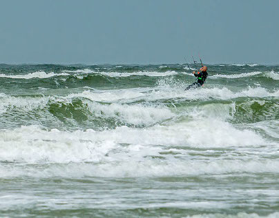 Kite Surfer in action