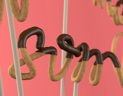 Chocolate-coated Typography