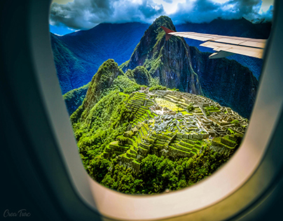 Machu Picchu - plane view