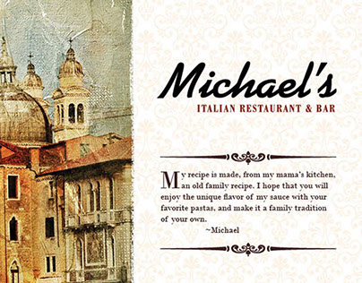 Michael's Italian Restaurant Menu