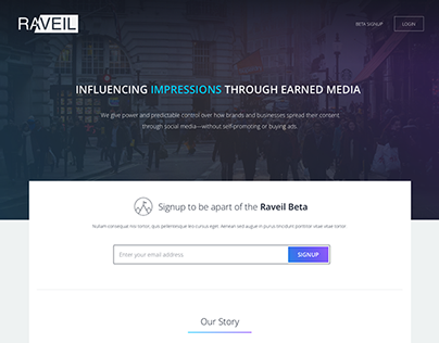 Raveil.com Beta Signup