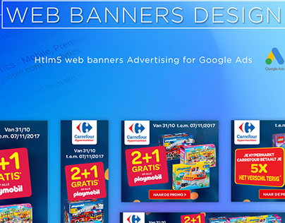 Carrefour Web bannering Design