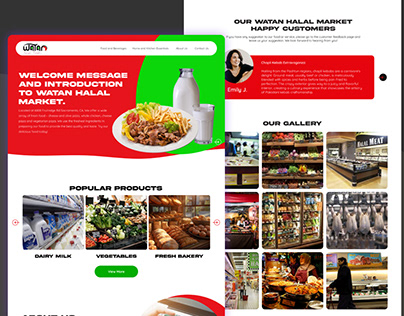 Watan Halal Grocery Store Website Design